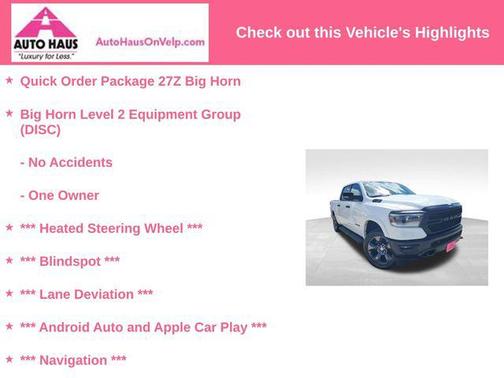 Bright White Clearcoat 2023 RAM 1500 Big Horn/Lone Star