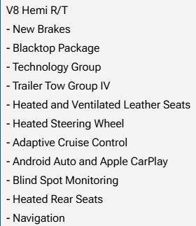 DB Black Clearcoat 2019 Dodge Durango R/T