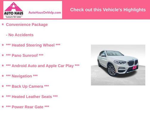 2018 BMW X3 xDrive30i