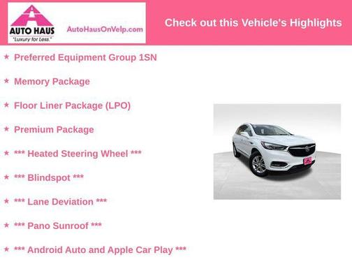 Summit White 2018 Buick Enclave Premium