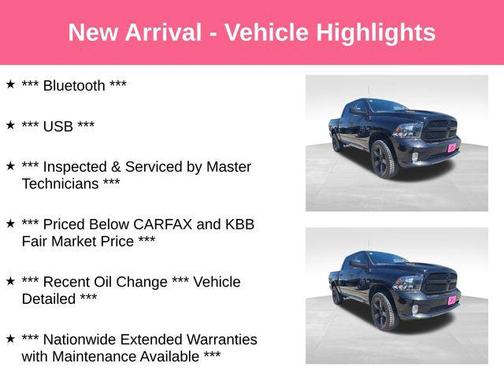 Brilliant Black Crystal Pearlcoat 2019 RAM 1500 Express