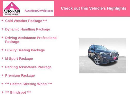 2019 BMW X7 xDrive40i