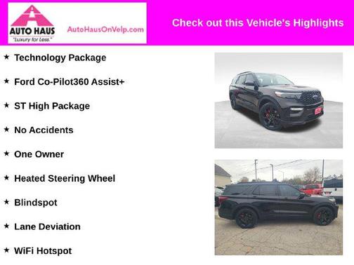 Agate Black Metallic 2023 Ford Explorer ST