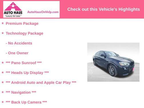 2016 BMW X4 xDrive35i