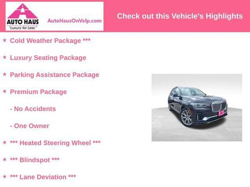Black Sapphire Metallic 2020 BMW X7 xDrive40i