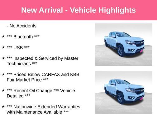 Summit White 2017 Chevrolet Colorado Z71