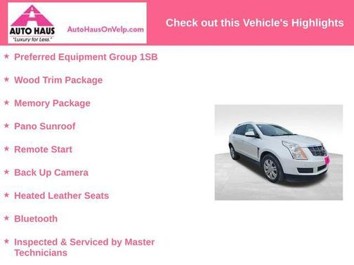 Platinum Ice Tricoat 2012 Cadillac SRX Luxury Collection