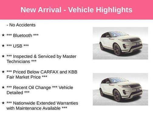 Fuji White 2020 Land Rover Range Rover Evoque R-Dynamic SE