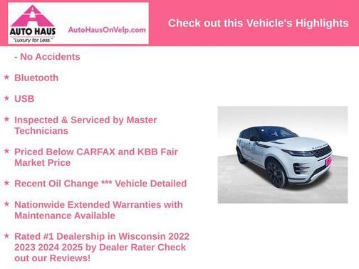 Fuji White 2020 Land Rover Range Rover Evoque R-Dynamic SE