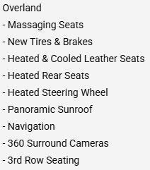 Diamond Black Crystal Pearlcoat 2023 Jeep Grand Cherokee Overland