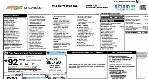2024 Chevrolet Blazer EV RWD RS