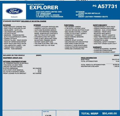 2023 Ford Explorer Limited
