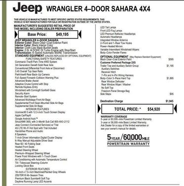 2024 Jeep Wrangler 4-Door Sahara 4x4