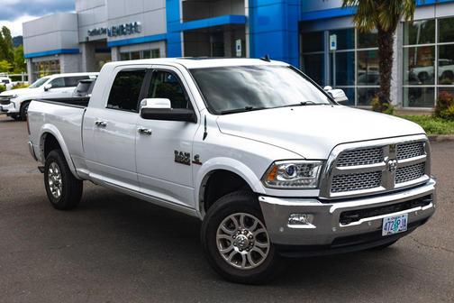 Bright White Clearcoat 2017 RAM 3500 Laramie Mega Cab 4x4 6'4' Box