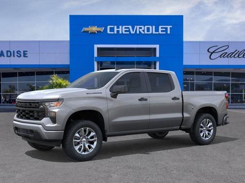 Sterling Gray Metallic 2026 Chevrolet Silverado 1500 Custom