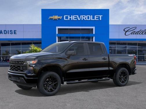 Black 2026 Chevrolet Silverado 1500 Custom