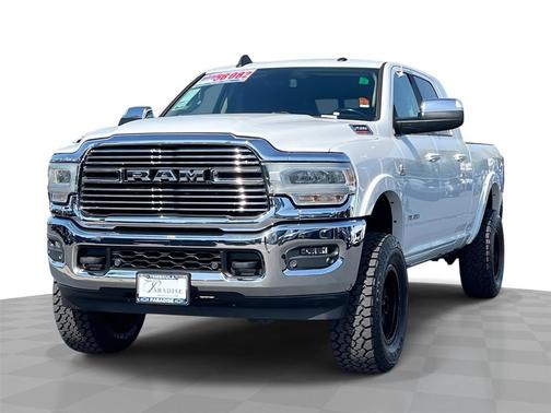 Bright White Clearcoat 2019 RAM 2500 Laramie Mega Cab 4x4 6'4' Box