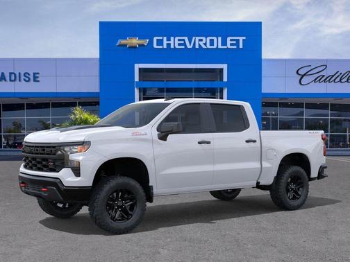 Summit White 2026 Chevrolet Silverado 1500 Custom Trail Boss