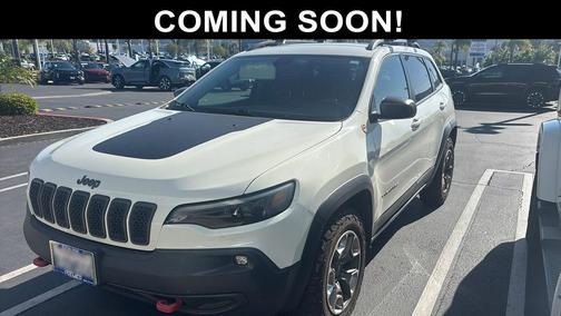 Pearl White Pearlcoat 2019 Jeep Cherokee Trailhawk Elite