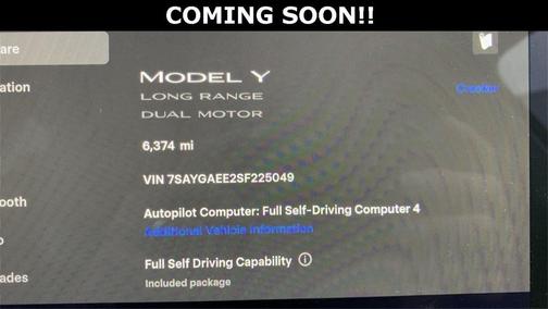 2025 Tesla Model Y Long Range Dual Motor All-Wheel Drive