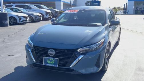 Atlantic Gray Metallic 2024 Nissan Sentra SV