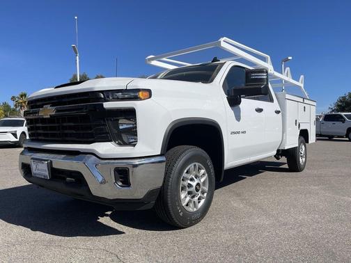 Summit White 2026 Chevrolet Silverado 2500 Double Cab, Long Bed, WT, 4WD