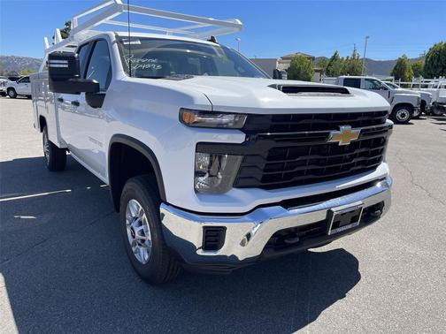 Summit White 2026 Chevrolet Silverado 2500 Double Cab, Long Bed, WT, RWD