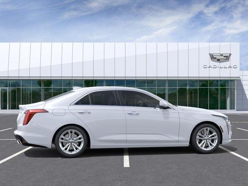Summit White 2026 Cadillac CT4 Luxury RWD