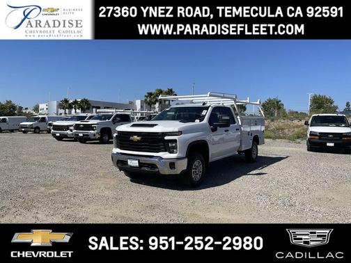 Summit White 2026 Chevrolet Silverado 2500 Double Cab, Long Bed, WT, 4WD