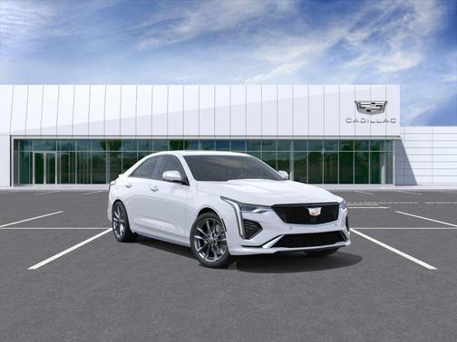 Vibrant White Tricoat 2026 Cadillac CT4 Sport RWD