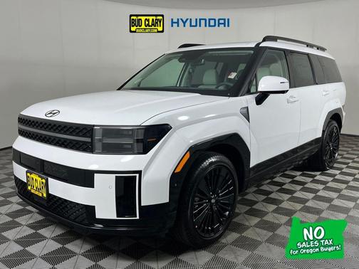 Serenity White 2026 Hyundai SANTA FE HEV Calligraphy