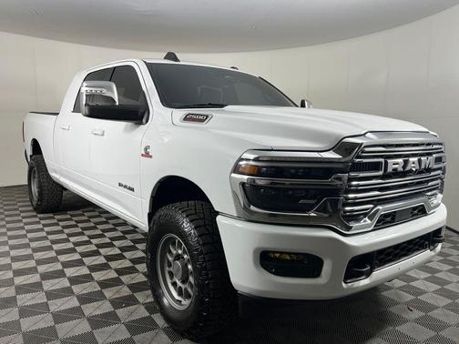 Bright White Clearcoat 2025 RAM 2500 Laramie Mega Cab 4x4 6'4' Box
