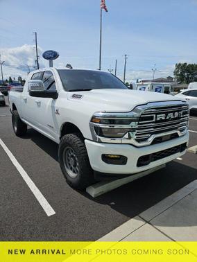 Bright White Clearcoat 2025 RAM 2500 Laramie Mega Cab 4x4 6'4' Box