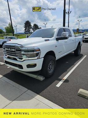 Bright White Clearcoat 2025 RAM 2500 Laramie Mega Cab 4x4 6'4' Box