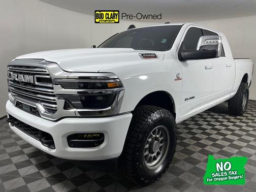 Bright White Clearcoat 2025 RAM 2500 Laramie Mega Cab 4x4 6'4' Box