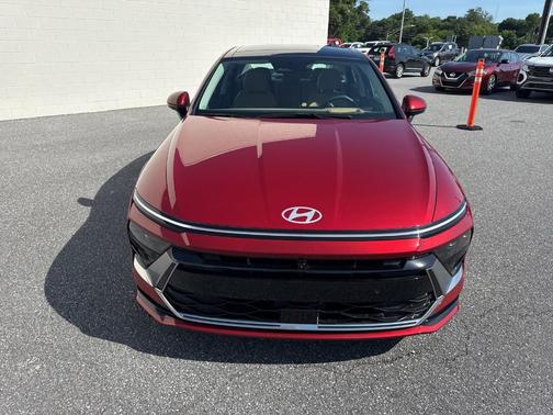 Red 2025 Hyundai SONATA Hybrid Limited