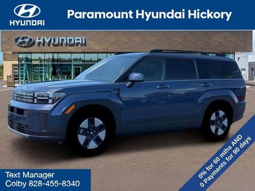 Atlantic Blue 2026 Hyundai SANTA FE HEV SEL
