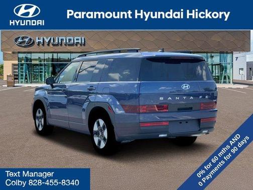 Atlantic Blue 2026 Hyundai SANTA FE HEV SEL