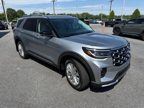 Iconic Silver 2025 Ford Explorer Platinum