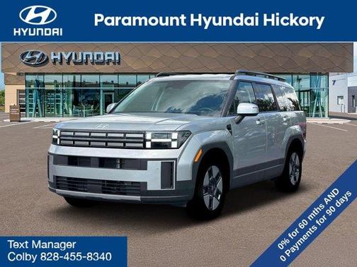 Shimmering Silver 2026 Hyundai SANTA FE HEV SEL