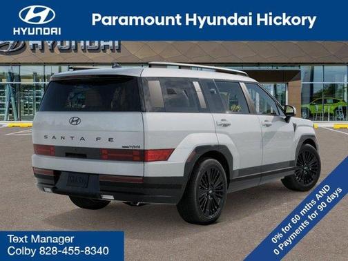 White 2026 Hyundai SANTA FE HEV Calligraphy