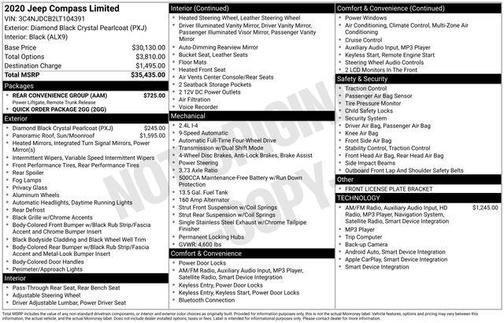 2020 Jeep Compass Limited