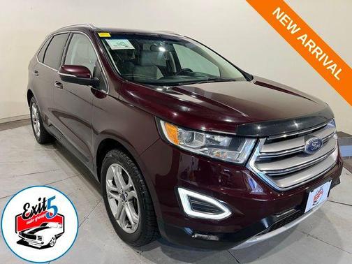 Burgundy 2017 Ford Edge Titanium