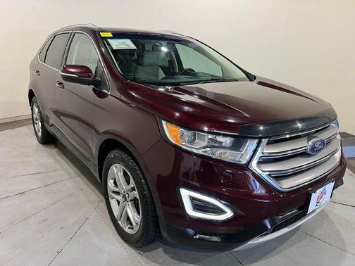 Burgundy 2017 Ford Edge Titanium