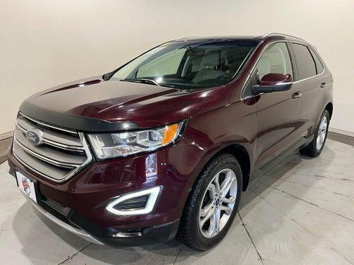 Burgundy 2017 Ford Edge Titanium