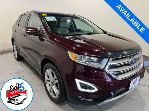 Burgundy 2017 Ford Edge Titanium