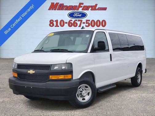 Summit White 2023 Chevrolet Express 3500 RWD 3500 Extended Wheelbase LS