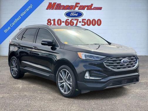 Agate Black Metallic 2024 Ford Edge Titanium