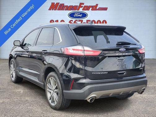 Agate Black Metallic 2024 Ford Edge Titanium