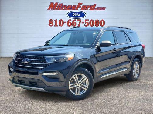 Agate Black Metallic 2022 Ford Explorer XLT